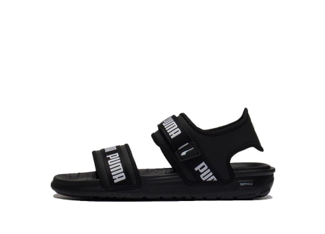 PUMA Softride Wordmark Slide (384128-01) schwarz