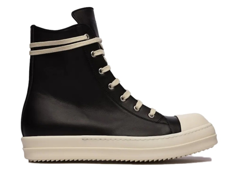 Rick Owens Ramones Leather High Top Cream (RU01B1890) schwarz