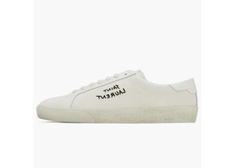 Saint Laurent Court Classic SL 06 Low Distressed womens (610648GUP109113) weiss