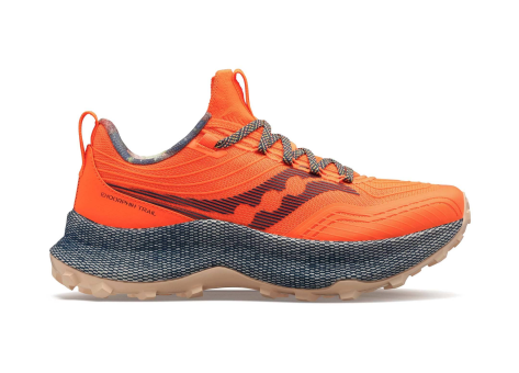 orange saucony running shoes