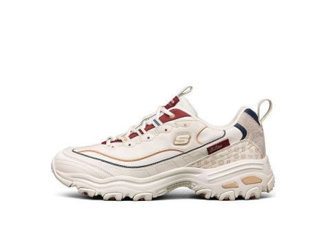 SKECHERS D lites Low Top Running (666169-WHT) beige