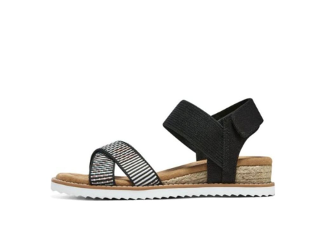 SKECHERS Desert Kiss Cross Strap Casual Sandal (114139-BKMT) schwarz