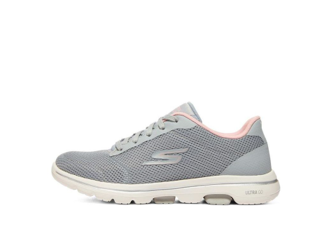 SKECHERS Go Walk 5 Gray Pinkred (124155-GYPK) grau