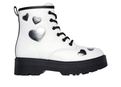 Skechers Gravlen Hi Metallic Heart Shoes (303409L-WHT) weiss