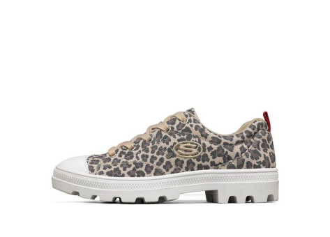 SKECHERS Roadies Low Top Canvas Shoe Leopard Grey (155115-LPD) bunt