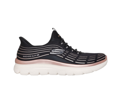 SKECHERS Slip Summits Soft Luster PLUS (150611-BKRG) schwarz