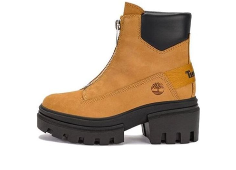 Timberland Everleigh Front Zip Boot Wheat Nubuck (A5YHM) braun