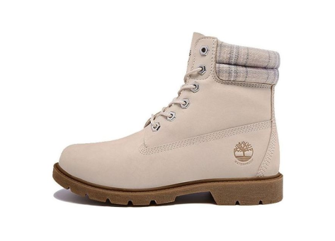 Timberland Lindon Woods 6 Inch Waterproof Boot Beige Nubuck and Printed Collar (A2BBR) beige