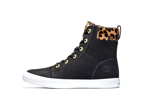 Timberland SKyla Bay 6 Inch Boot Nubuck wtih Cheetah Collar (A2F1P001) schwarz