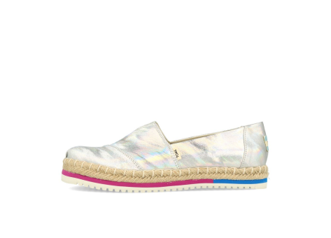 TOMS Platform Alpargata Silver Iridescent Canvas (10013464) bunt