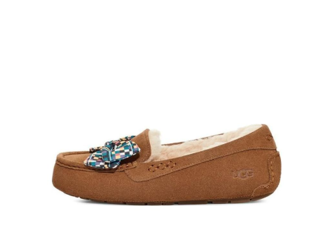 UGG Ansley Bow Slippers Tan Blue (1138117-CHE) braun