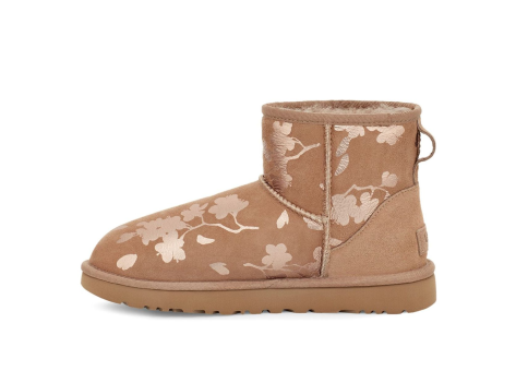 UGG Classic Mini Floral Foil Fleece Lined (1118163-AMP) braun