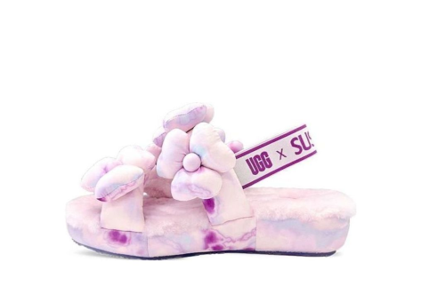 UGG Susan Fang Fluff Slippers Flower Weave (1143570-PINK) pink