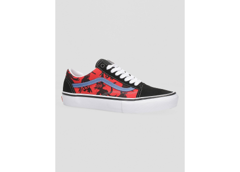 Vans Krooked By Natas For Ray Skate Old Skool Skate Shoes (VN0A5FCBAPC1) rot