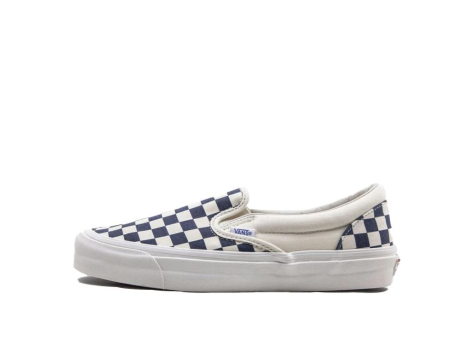 Vans OG Classic Slip On LX Navy Checkerboard (VN0A32QNP4I) weiss