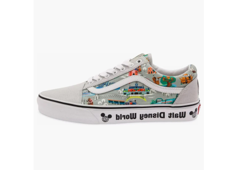 Vans Old Skool Walt World 50th Anniversary Park Map Disney (VN0A3WKTGYW) weiss