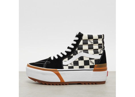 stacked checkered vans