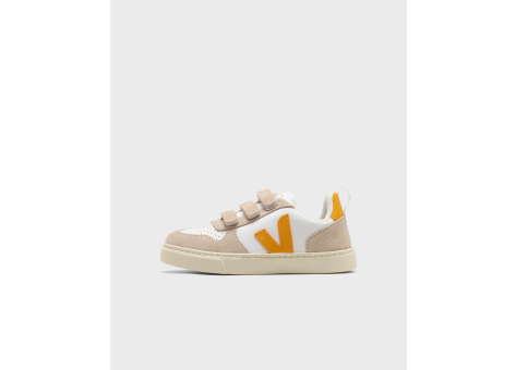 VEJA Small V 10 CHROMEFREE LEATHER EXTRA WHITE OURO (CV0503798C) weiss