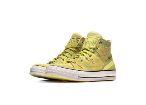 Converse E260 High Banana Earth Green Tone Suede (167764C) gelb