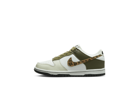 Nike Dunk Low GS Leopard Olive (DX9282-100) weiss