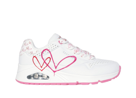 SKECHERS Uno Twin Hearts (177924-WRPK) weiss