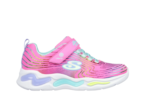 SKECHERS S Lights Wavy Beams (302338L-PKMT) pink