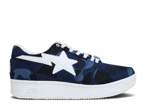 A Bathing Ape Bapesta Canvas Low (1E80191002 NVY) bunt