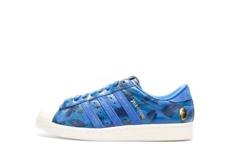 adidas Superstar 80s Undefeated Bape x Blue Camo (S74775) blau