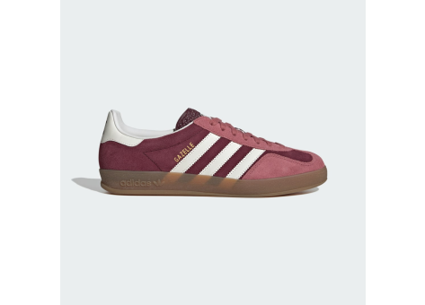 Adidas originals gazelle gum-sole indoor sneaker maroon best sale