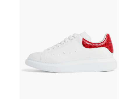 Alexander McQueen Oversized Croc Effect (625162 WHYB8) weiss