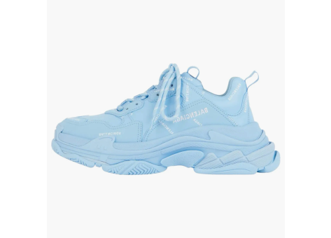 Balenciaga All Over Logo Blue Grey Triple S (536737-W2FA1-4090) blau