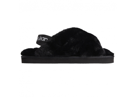 Calvin Klein Fake Fur Home Slipper (YW0YW00616-BDS) schwarz