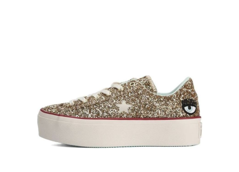Converse Chiara Ferragni x One Star Platform Ox Gold Glacier Blue (562026C) gold