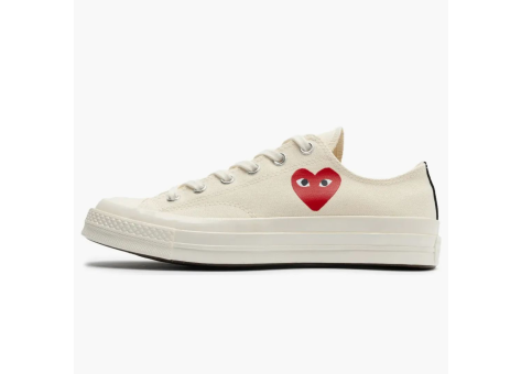 Converse PLAY Comme des Single Heart Chuck 70 Taylor All Star Ox Garcons Milk (A08805C) beige