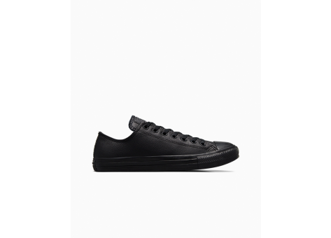 Black converse shoes leather online