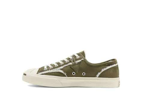 Converse Faux Fur Lined Leather Jack Purcell Green (166511C) grün