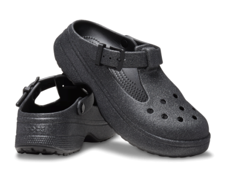 Crocs Classic Mary Jane Glitter schwarz 210737 001