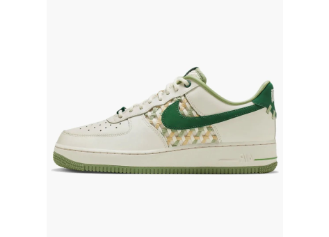 Nike Air Force 1 Low 07 Premium Nai ke Bamboo Weave Sail Gorge Green (FN0369 100) beige