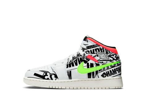 Jordan 1 Mid All Over Logos GS (554725-143) bunt