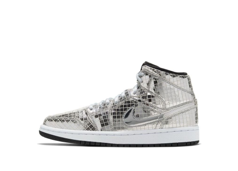 Jordan 1 Mid SE Metallic Silver Disco (CU9304-001) silber