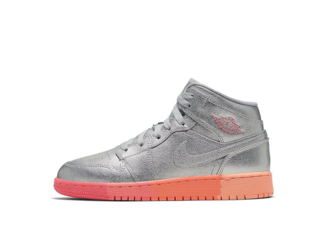 Jordan 1 Mid GS (555112-006) silber