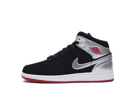 Jordan 1 Mid Retro GS Silver (554725-057) bunt
