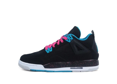 Jordan 4 Retro Vivid Dynamic Blue GS (487724-019) schwarz