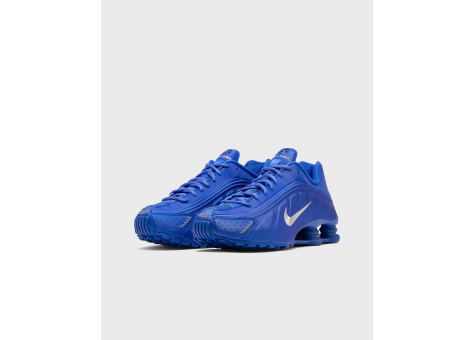 Blue and silver nike shox on sale