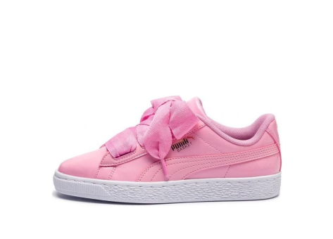 PUMA Basket Leather Heart Patent (364817 03) pink