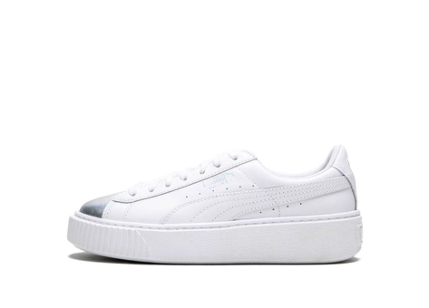 PUMA Suede Platform Silver (364525-01) weiss