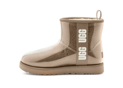 UGG Classic Clear Mini Large LOGO Fleece Lined (1113190-NCHS) beige