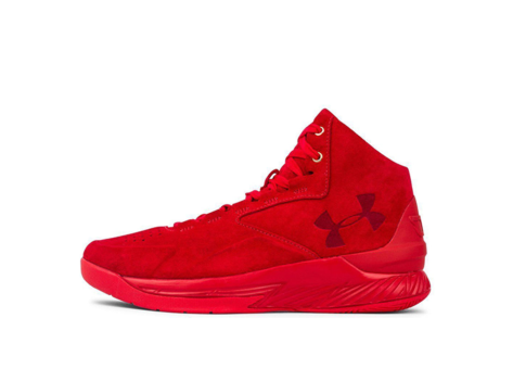Under Armour Curry 1 Lux Mid Suede Ua (1298701-600) rot