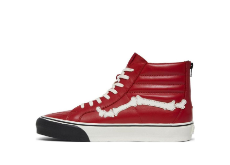 Vans Blends x Sk8 Hi Reissue Zip LX Bones Pepper Chili (VN0000SPE01) rot
