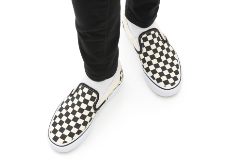 Vans platform checkerboard outlet slip on